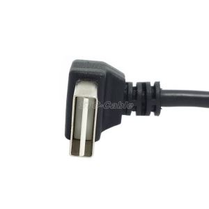 USB 2.0 een rechte hoek Male naar Micro USB B Male kabel