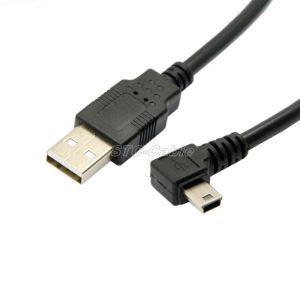 USB 2.0 A naar Mini B verlaten hoek kabel